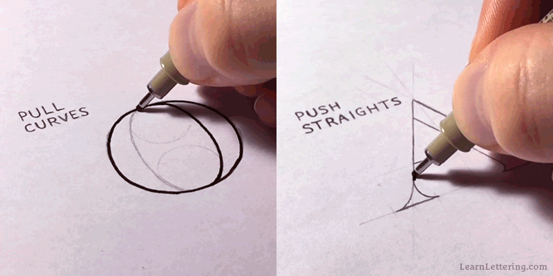 push-straights-pull-curves
