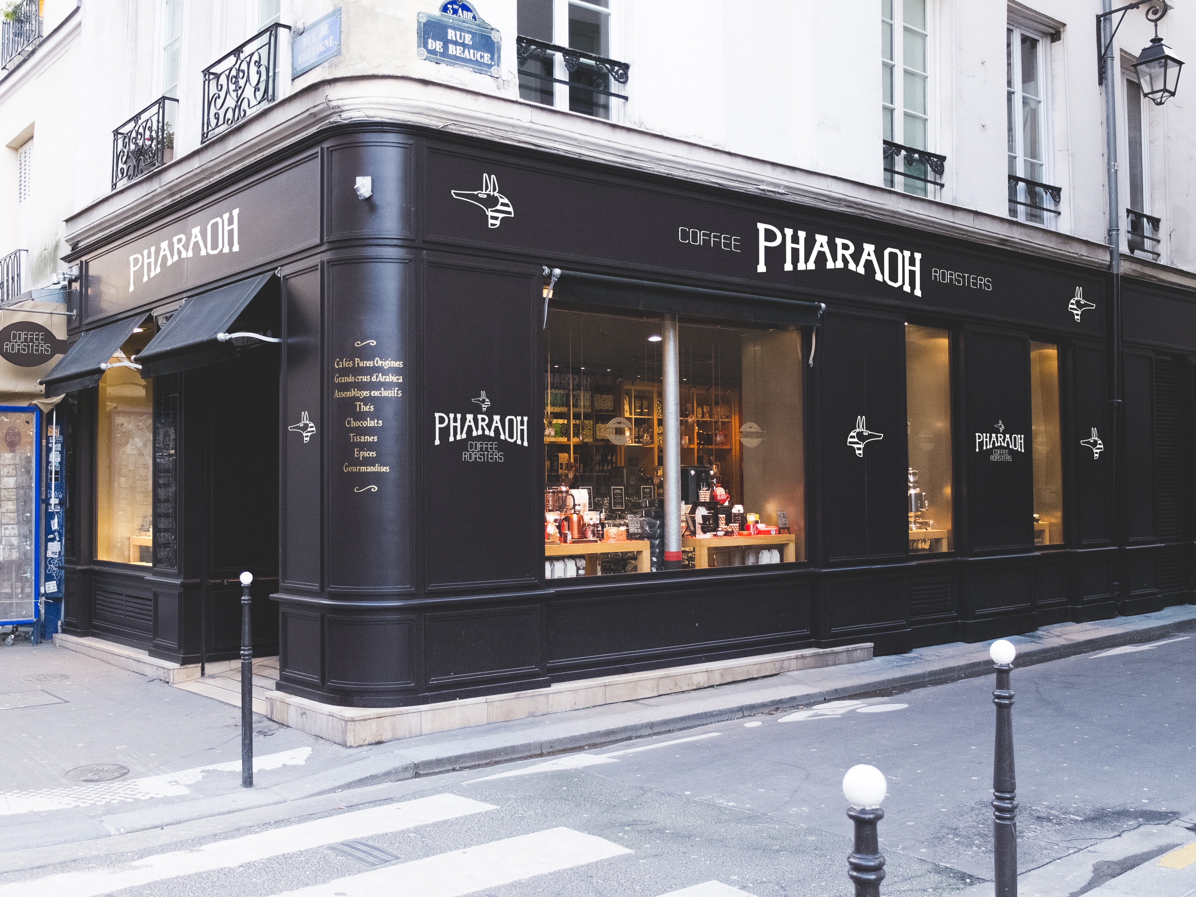 Pharaoh Coffee Roasters Outdoor Signage
