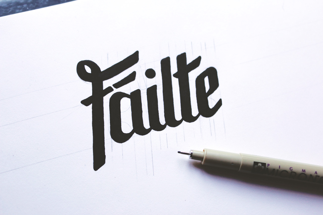 Fáilte Handlettering artwork